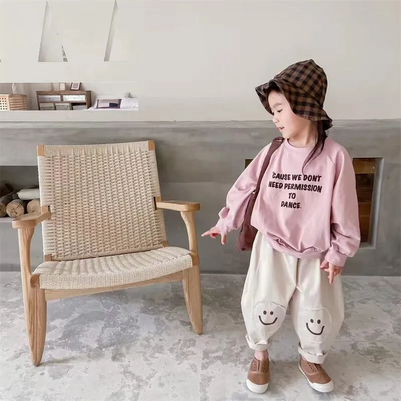 Smile Patch Casual Pants