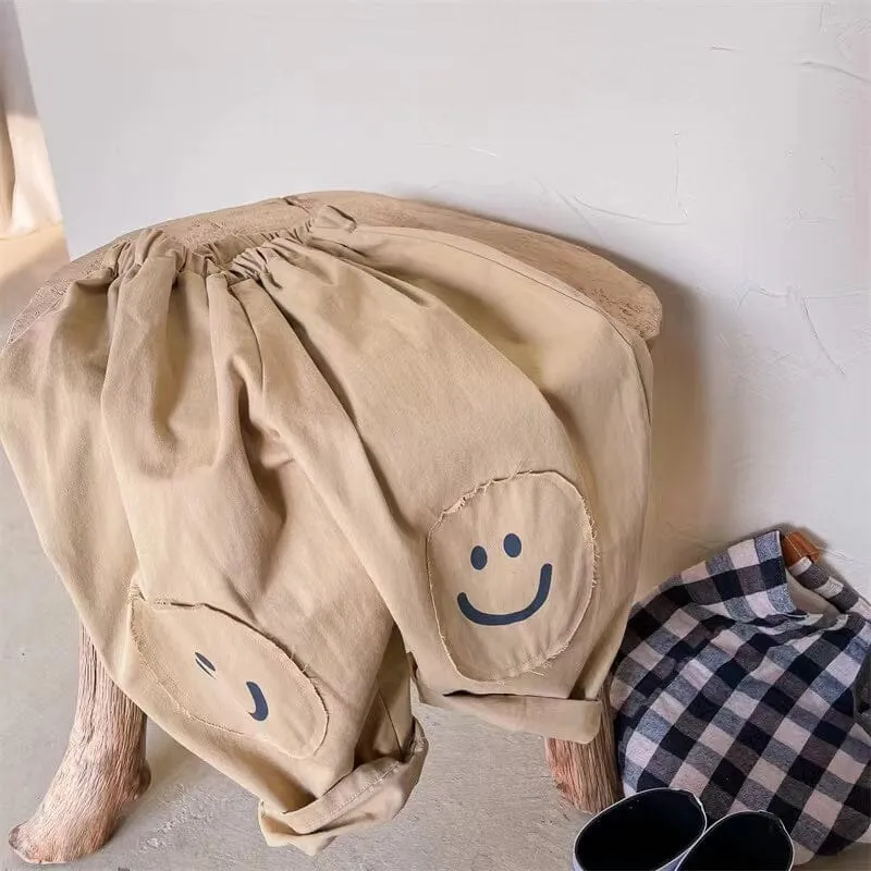 Smile Patch Casual Pants