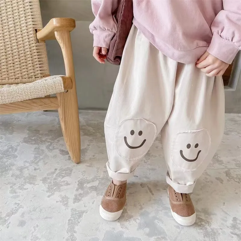 Smile Patch Casual Pants