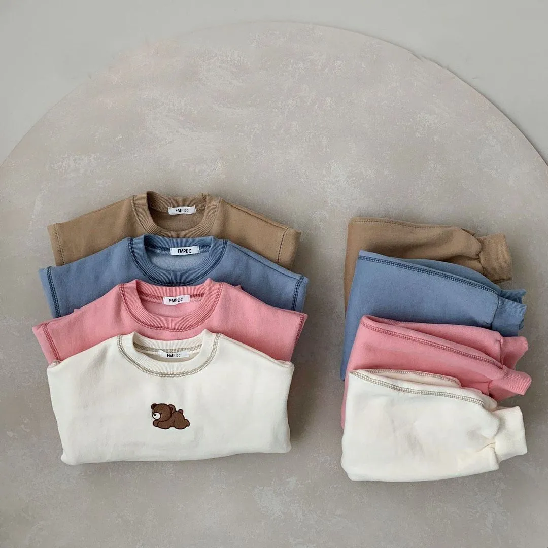 The Lazy Bear Soft and Sweet Baby Sweater and Pant Set