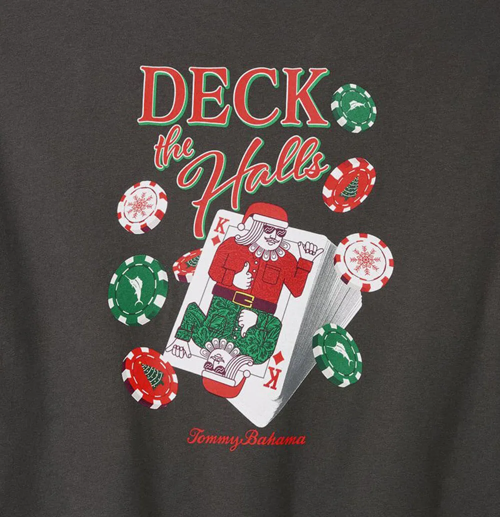 Tommy Bahama Big & Tall Deck The Halls T-Shirt - Coal