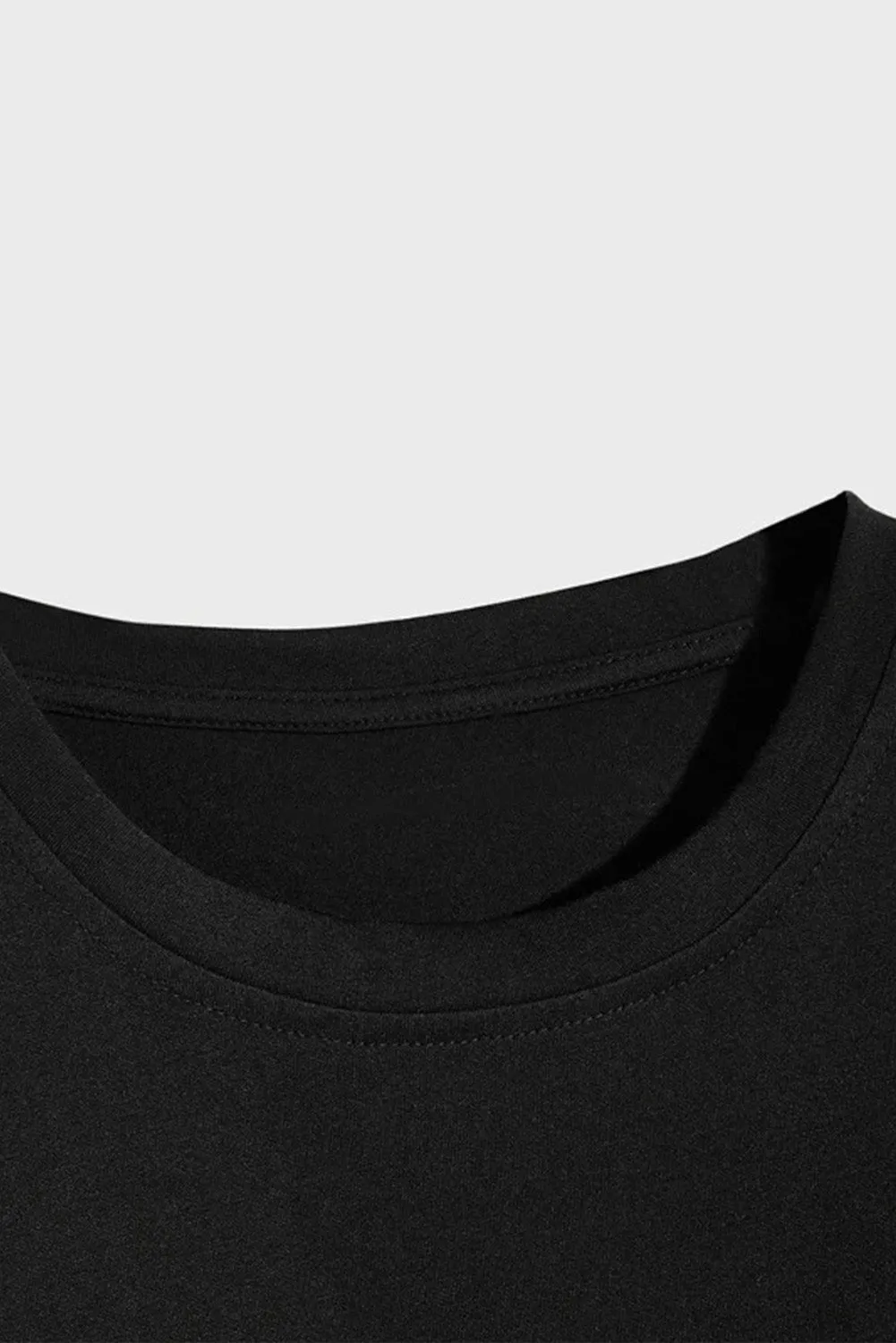USA Print Solid Color Men's T-shirt