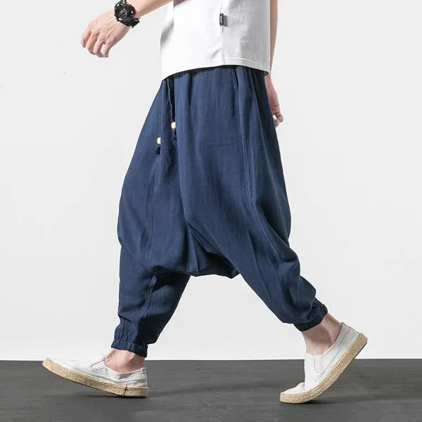 WLS Tabi Harem Pants Blue