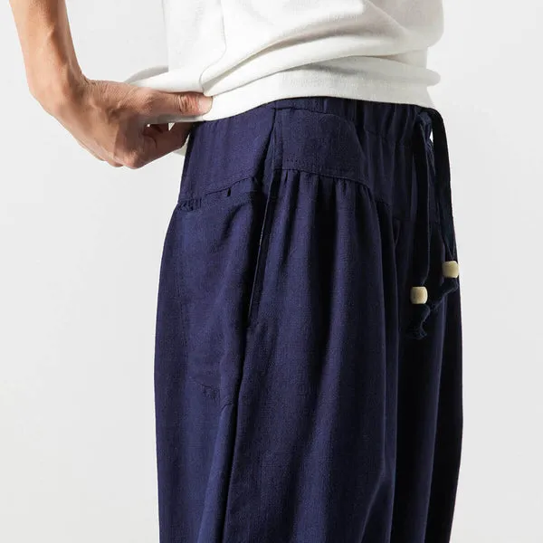 WLS Tabi Harem Pants Blue